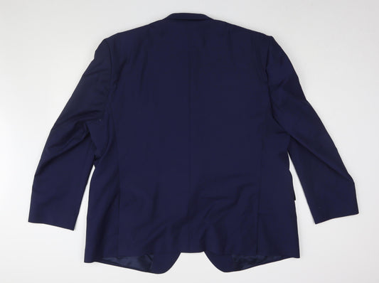 Mens UK Size 54 Santinelli Regular Blue Suit Jacket