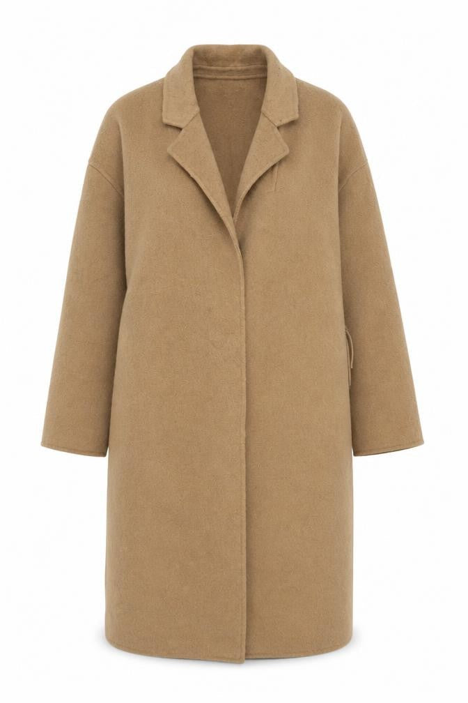 Womens UK Size S MNG Beige Overcoat