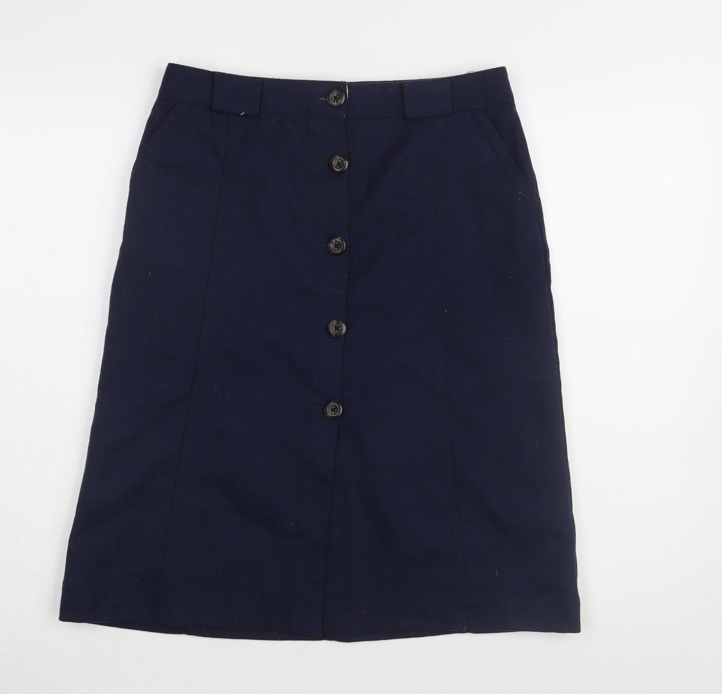 Gap Women's Blue Wool Blend Knee-Length Pencil Skirt