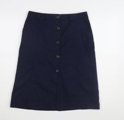 Gap Women's Blue Wool Blend Knee-Length Pencil Skirt