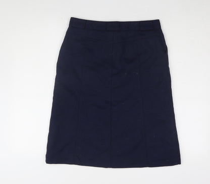 Gap Women's Blue Wool Blend Knee-Length Pencil Skirt