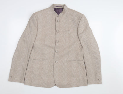 Marks & Spencer Beige Floral Suit Jacket L