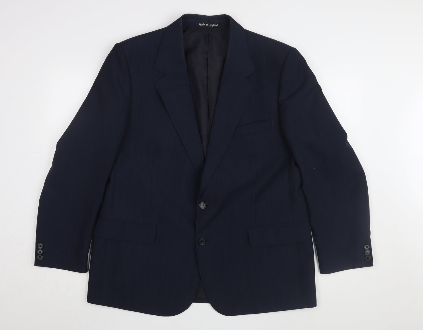 Mens UK Size 44 Harbarry of England Regular Blue Suit Jacket