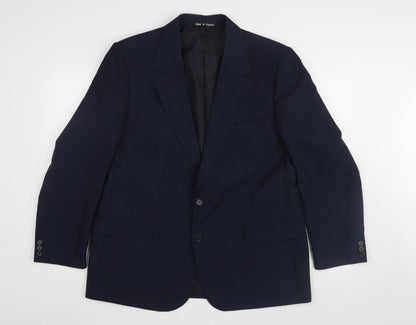 Mens UK Size 44 Harbarry of England Regular Blue Suit Jacket