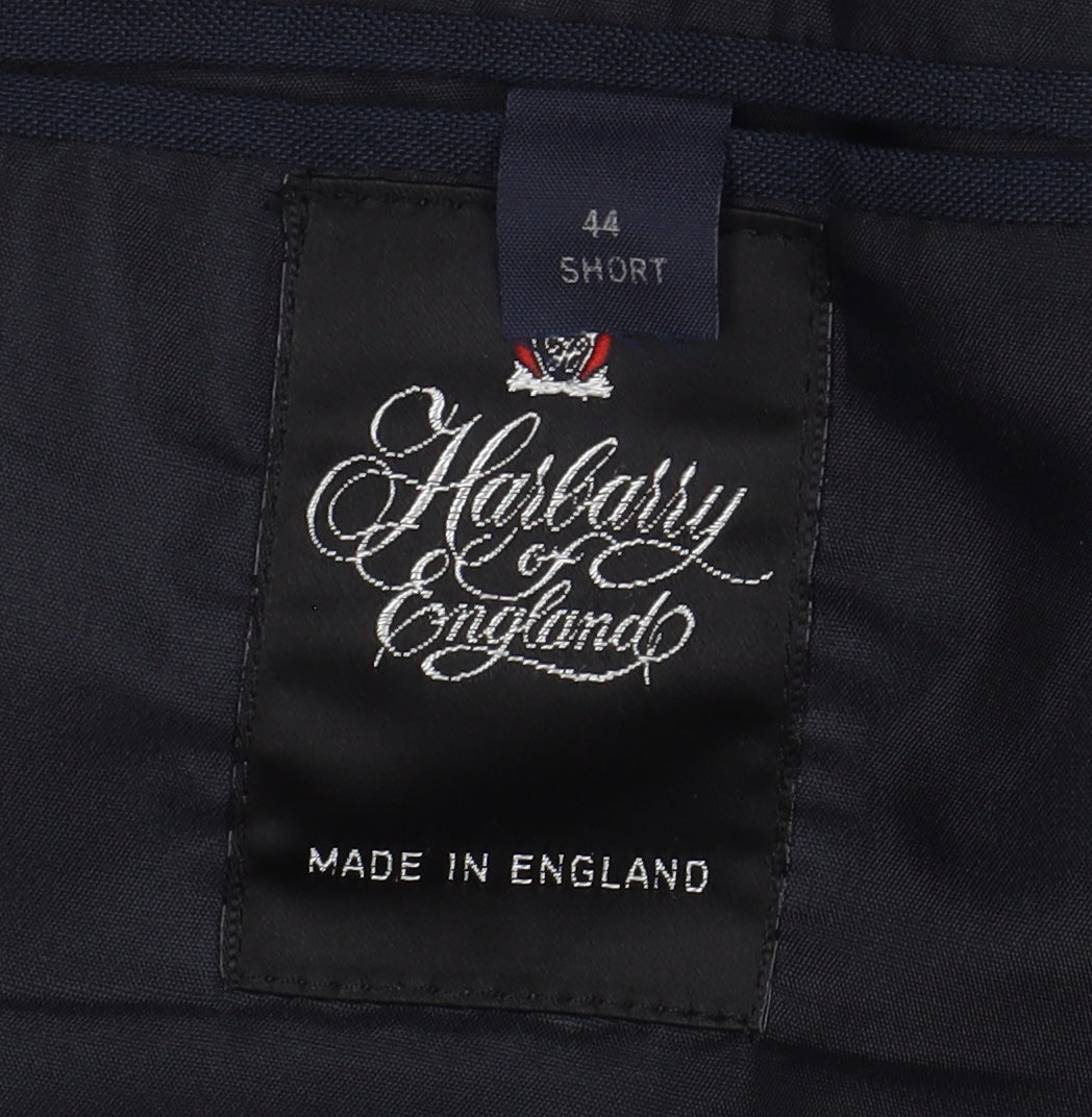 Mens UK Size 44 Harbarry of England Regular Blue Suit Jacket