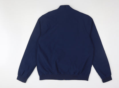 Mens UK Size L TT Fashion Blue Bomber Jacket