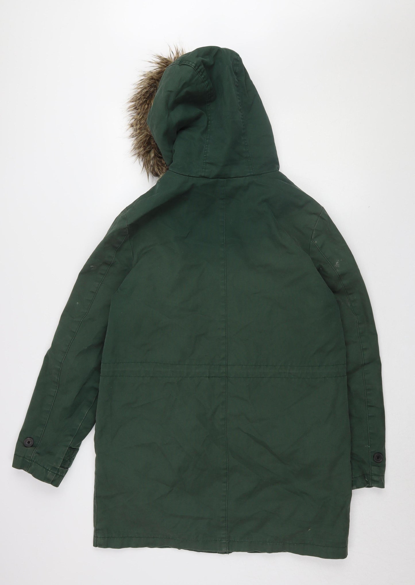 Womens UK Size 12 Jack Wills Green Parka Coat