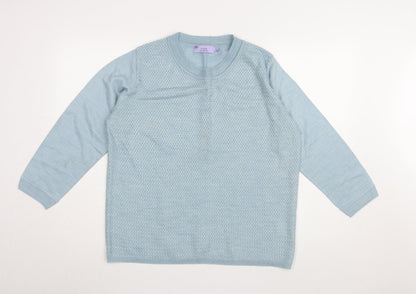 Honor Millburn Women's Blue Jumper, Size 14, Crew Neck