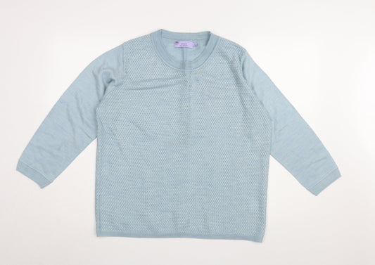Honor Millburn Women's Blue Jumper, Size 14, Crew Neck