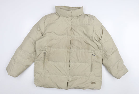 Mens UK Size XL FILA Beige Puffer Jacket