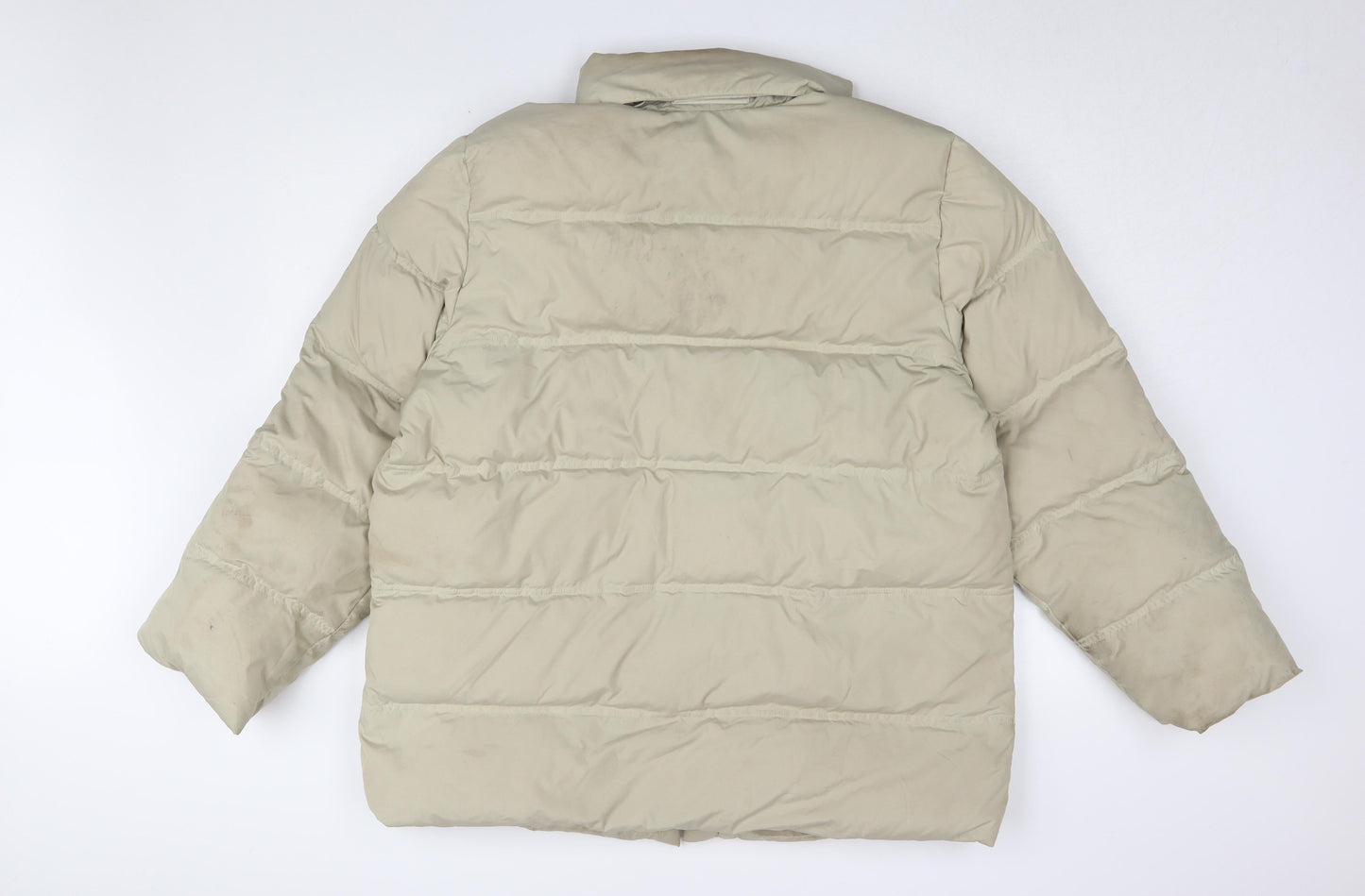 Mens UK Size XL FILA Beige Puffer Jacket