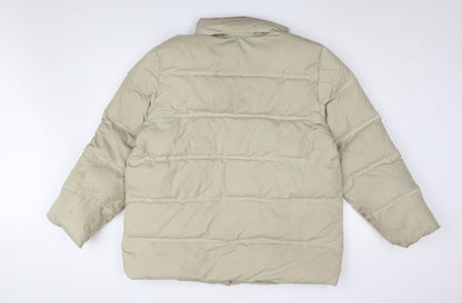 Mens UK Size XL FILA Beige Puffer Jacket