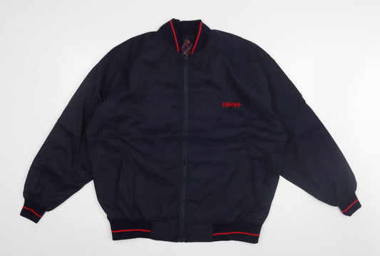 Mens UK Size L FERODO Blue Bomber Jacket