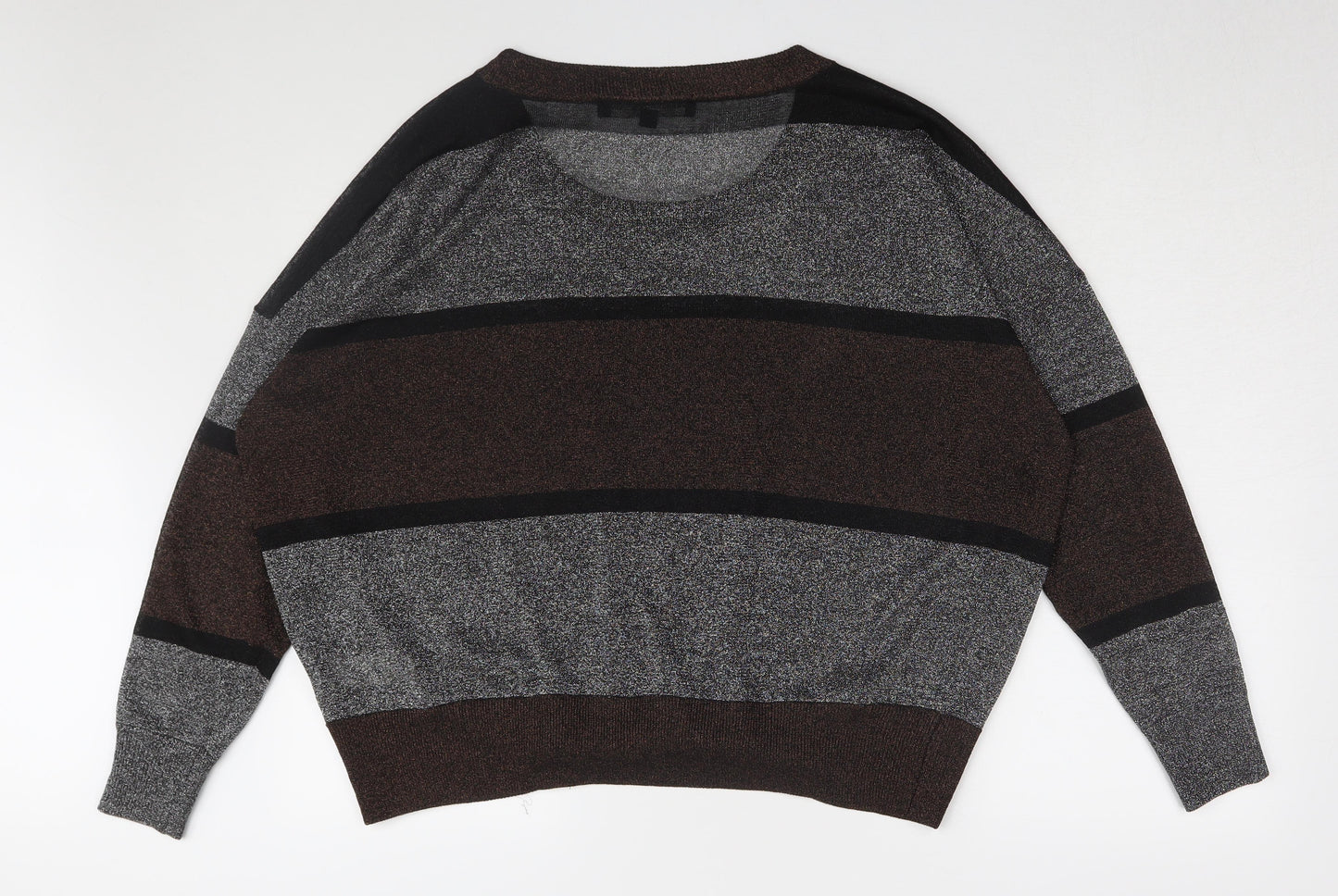Womens UK Size M French Connection Brown Pullover Jumper