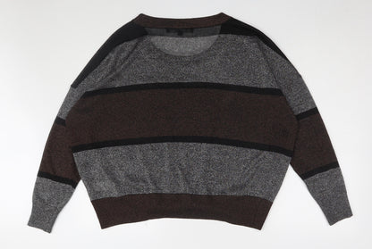Womens UK Size M French Connection Brown Pullover Jumper
