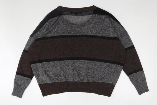Womens UK Size M French Connection Brown Pullover Jumper