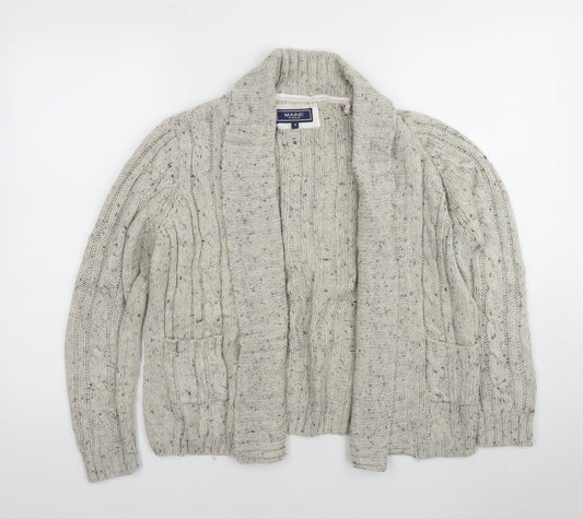 Womens UK Size 16 Maine New England Grey Cardigan Jumper