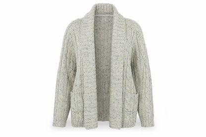 Womens UK Size 16 Maine New England Grey Cardigan Jumper