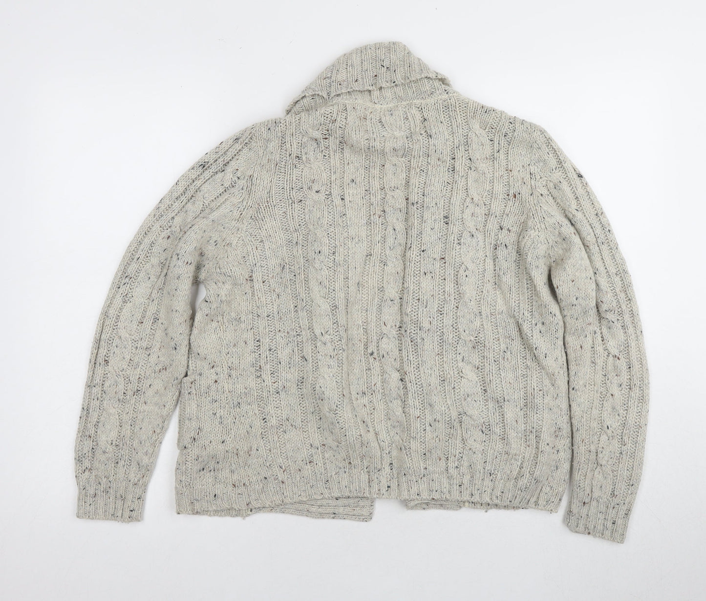 Womens UK Size 16 Maine New England Grey Cardigan Jumper