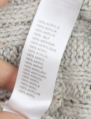 Womens UK Size 16 Maine New England Grey Cardigan Jumper