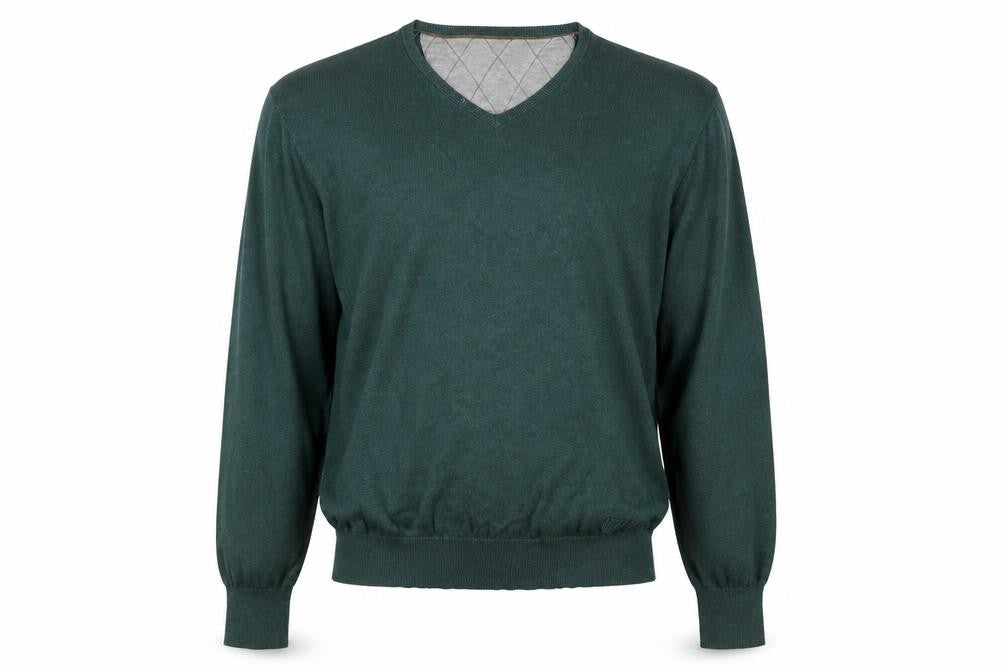 Mens UK Size 12 Massimo Dutti Green Pullover Jumper