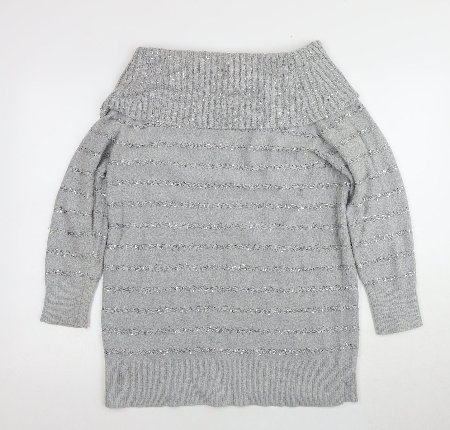 Womens UK Size M Wallis Grey Pullover Jumper