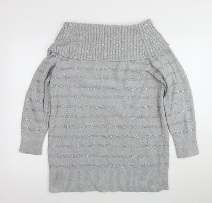 Womens UK Size M Wallis Grey Pullover Jumper