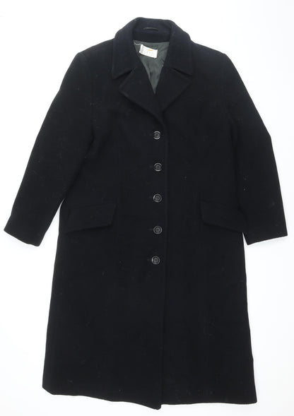 UK Size 14 Precis Black Overcoat