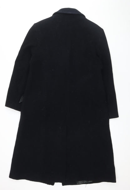 UK Size 14 Precis Black Overcoat