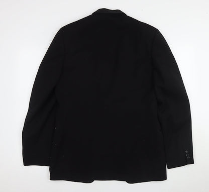 Mens UK Size 40 Maenson Regular Black Suit Tuxedo