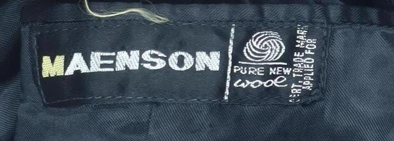 Mens UK Size 40 Maenson Regular Black Suit Tuxedo