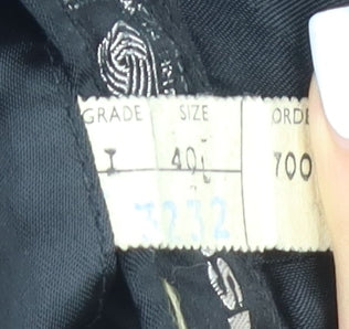 Mens UK Size 40 Maenson Regular Black Suit Tuxedo