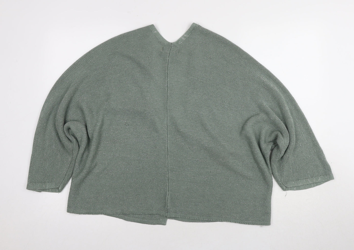 Womens UK Size L CARINA RICCI Green Cardigan Jumper