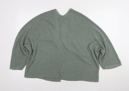 Womens UK Size L CARINA RICCI Green Cardigan Jumper