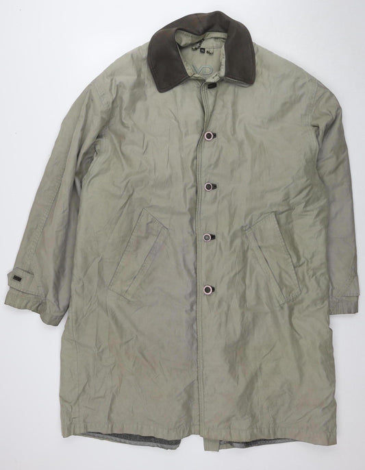 Mens UK Size M VD One Grey Overcoat