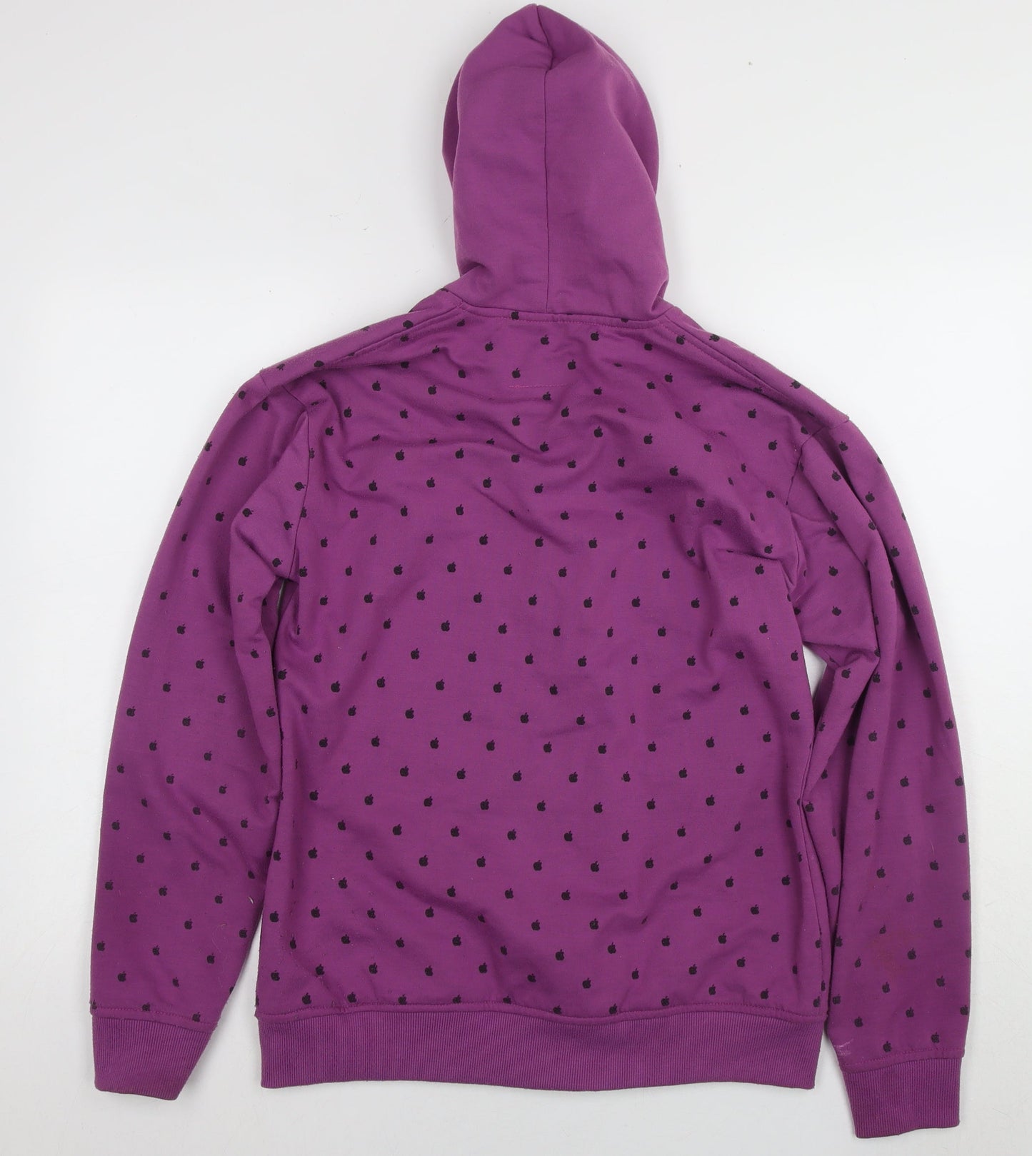Sonu Collection Women's XL Purple Polka Dot Full Zip Hoodie