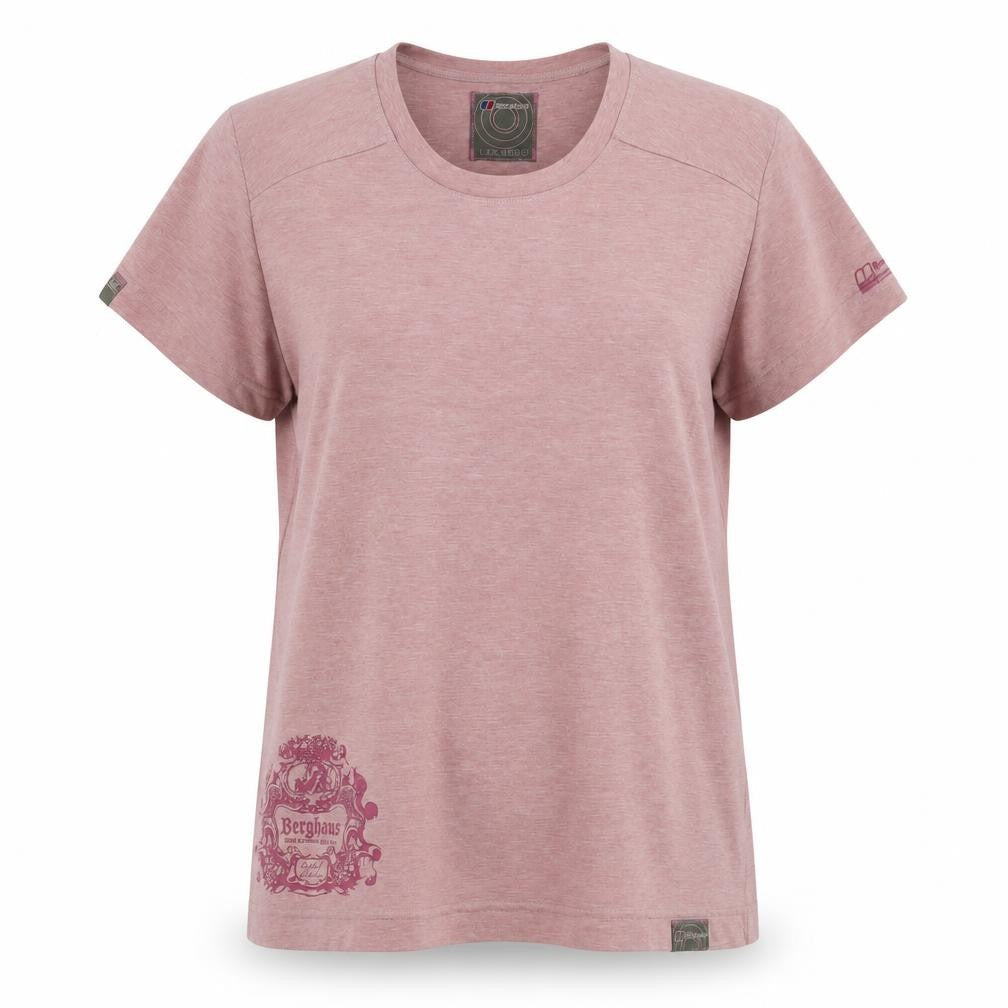 Womens UK Size 16 Berghaus Pink Basic T-Shirt