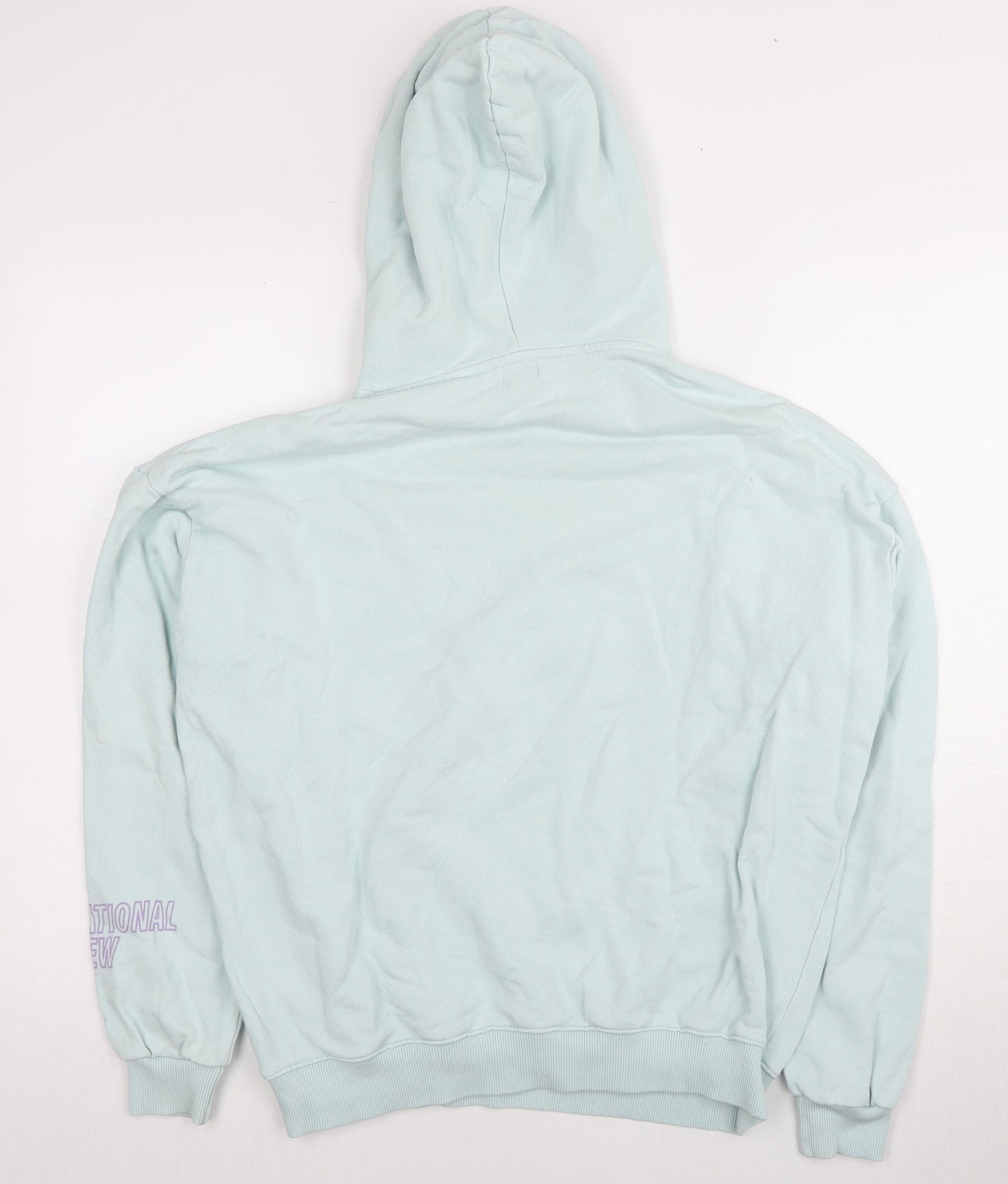 Womens UK Size S Pull&Bear Blue Pullover Hoodie