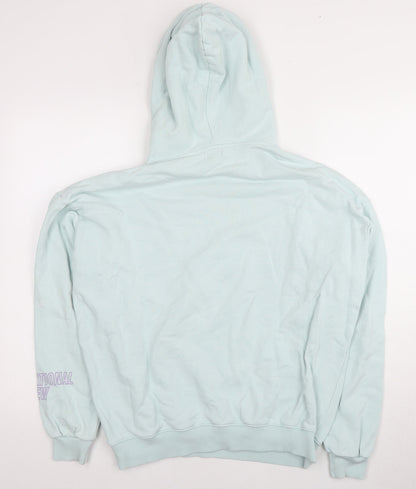 Womens UK Size S Pull&Bear Blue Pullover Hoodie