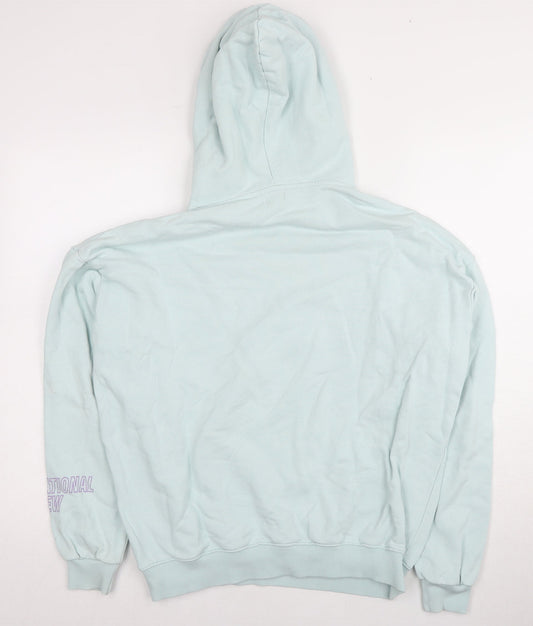 Womens UK Size S Pull&Bear Blue Pullover Hoodie