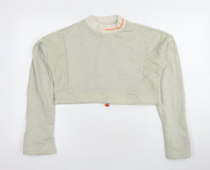 Womens UK Size S New Balance Green Pullover Sweatshirt