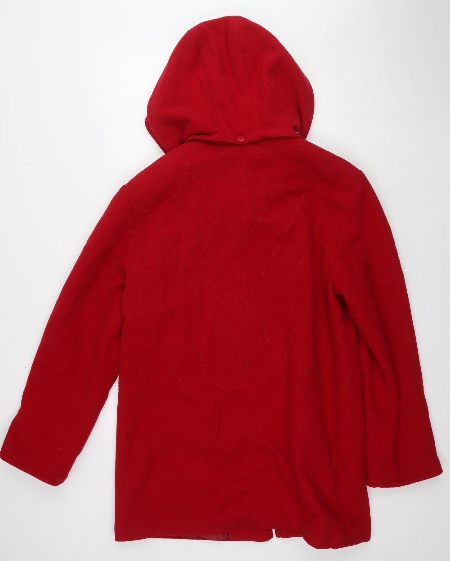 Womens UK Size S Astraka Red Quilted Coat