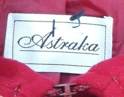 Womens UK Size S Astraka Red Quilted Coat