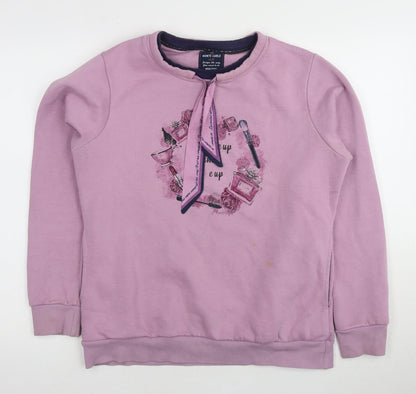 Monte Carlo Girls Purple Cotton Blend Pullover Sweatshirt 2XL