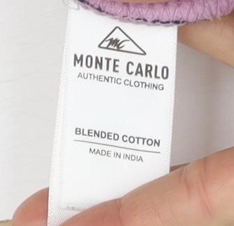 Monte Carlo Girls Purple Cotton Blend Pullover Sweatshirt 2XL