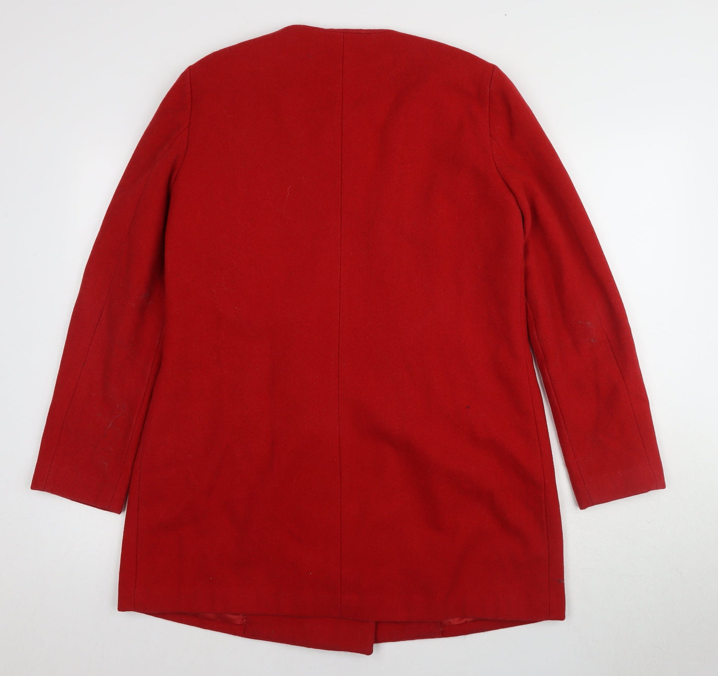 Womens UK Size 10 Mango Red Pea Coat