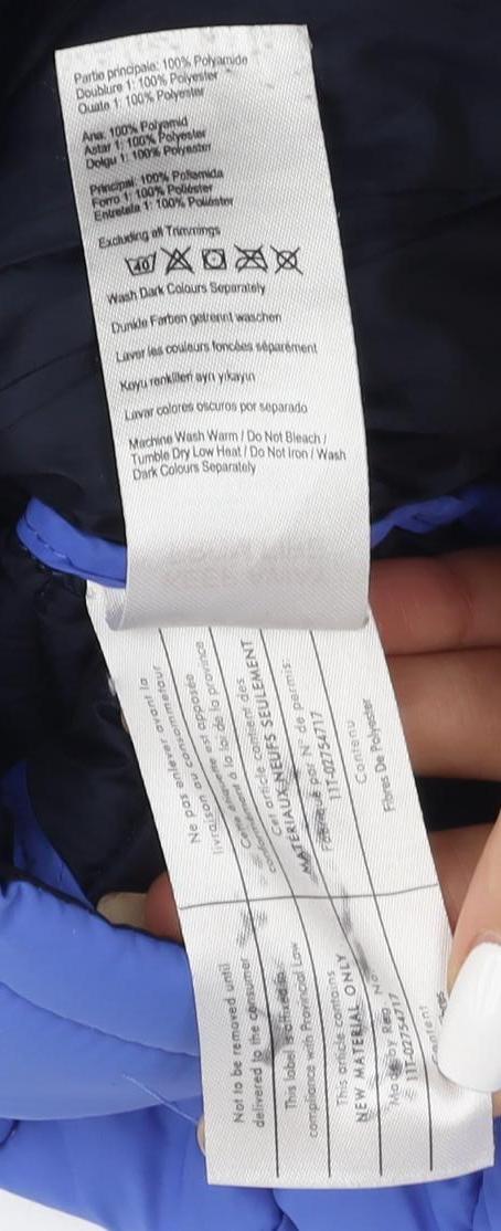 Janus Boys Blue Puffer Jacket 11 Plus Winter Hooded