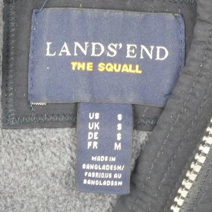 Mens UK Size S Lands' End Black Parka Coat