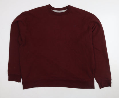 Mens UK Size XL Champion Red Pullover Sweatshirt