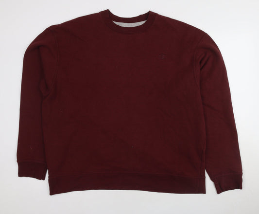 Mens UK Size XL Champion Red Pullover Sweatshirt